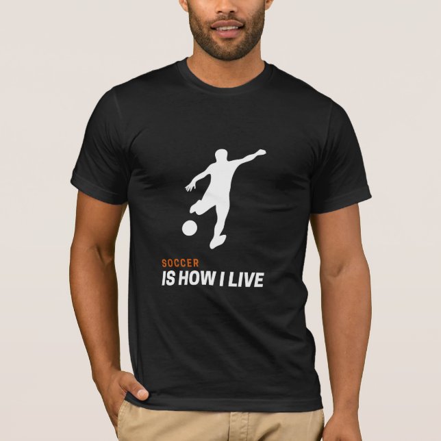 T-shirt för fotbollsentusiaster: Fotboll Är Hur Ja (Framsida)