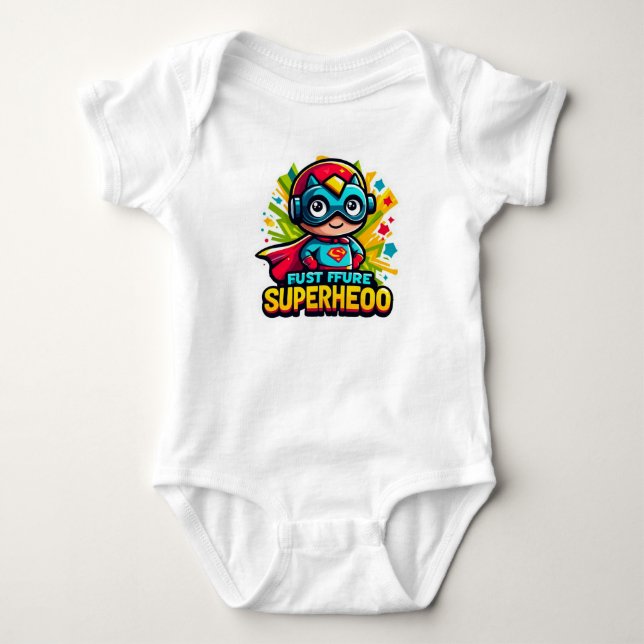 T-shirt för framtida superhjältebaby (Framsida)