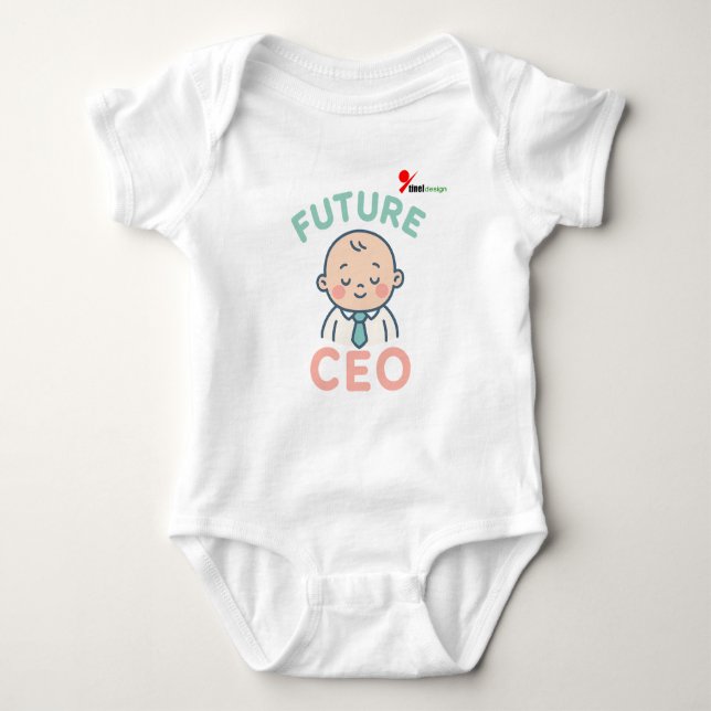 T-shirt för framtida VD-bebis | Söt affärsbabyshir (Framsida)