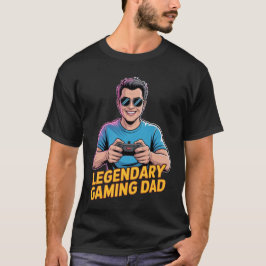T-shirt för gamerpappa Legendär Gamer Pappa