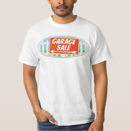 T-shirt för garageförsäljning