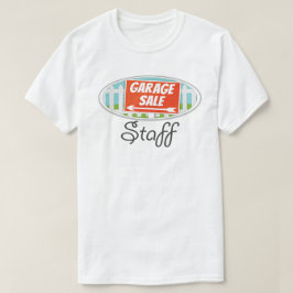 T-shirt för garageförsäljningspersonal