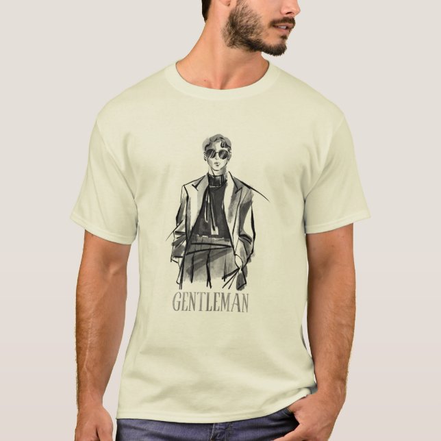 T-shirt för gentleman (Framsida)