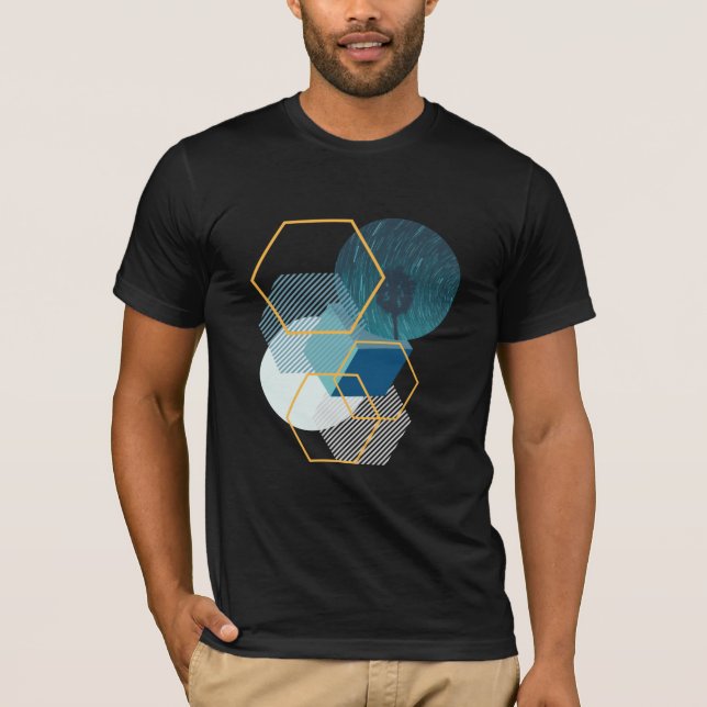 T-shirt för geometrisk konst (Framsida)