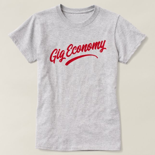 T-shirt för gig-ekonomi (Design framsida)