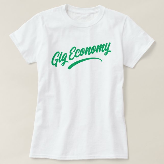 T-shirt för gig-ekonomi (Design framsida)