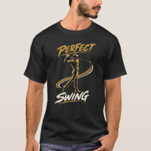 T-shirt för golfspelare med perfekt sving