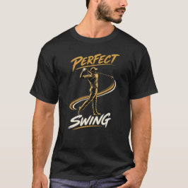 T-shirt för golfspelare med perfekt sving