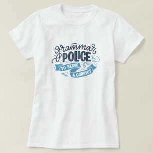 T-shirt för grammatikpolisen