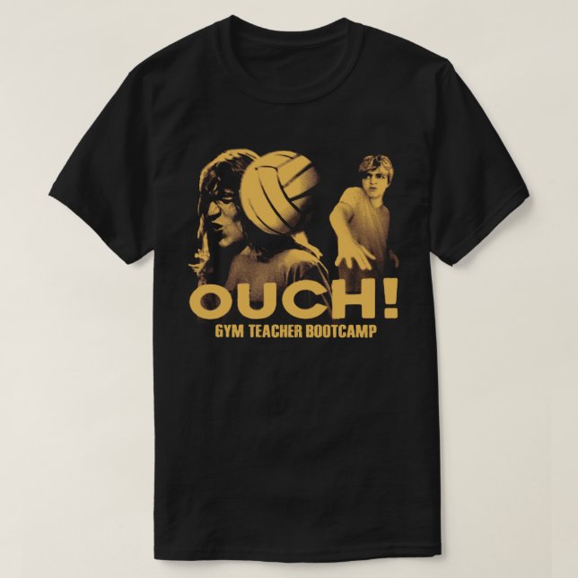 T-shirt för Gym Teacher Bootcamp OUCH! (Design framsida)