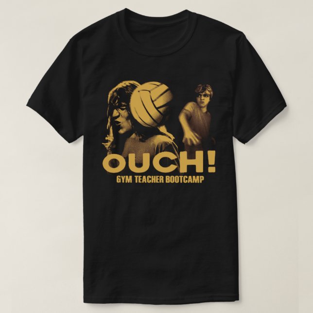 T-shirt för gymnastiklärarens bootcamp OUCH! (Design framsida)