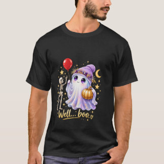 T-Shirt för Halloween med söt spöklik skelettdesig