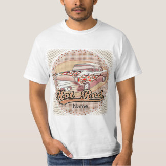 T-shirt för hot rod-bil