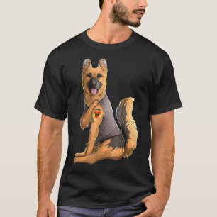 T-shirt för hundägare med tysk schäferhund - Jag ä