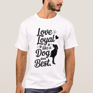 T-shirt för hundälskare, matchande skjorta för hun