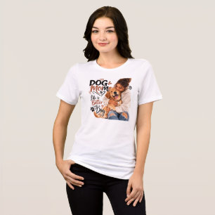 T-shirt för hundmamma för kvinnor Söt t-shirt fö