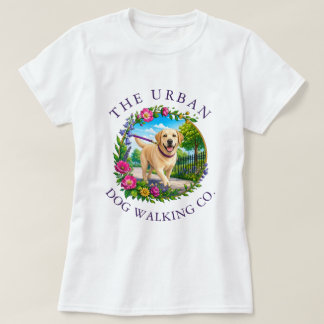 T-shirt för hundpromenadfirma med Labrador