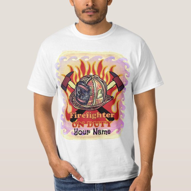 T-shirt för insatsbrandman (Framsida)