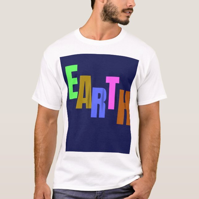 T-shirt för jordens logotyp (Framsida)