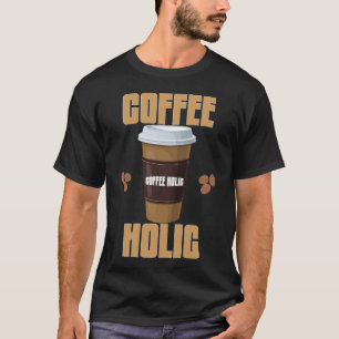 T-shirt för kaffeholic Kaffelskare typografi-tee