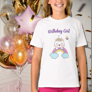 T-shirt för kattkalender i Cute Unicorn