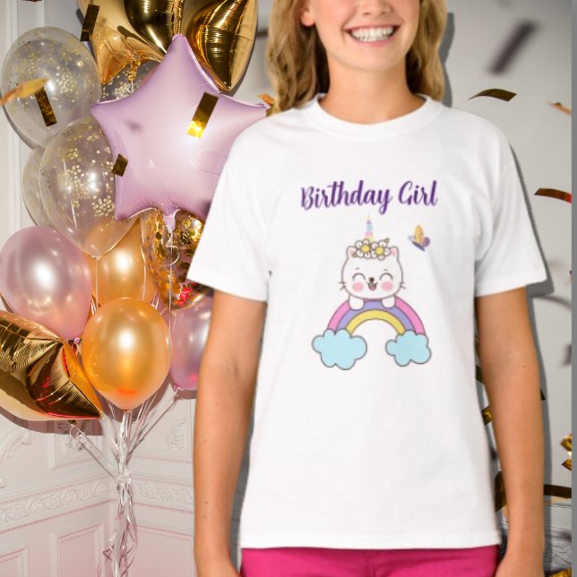 T-shirt för kattkalender i Cute Unicorn (Skapare uppladdad)