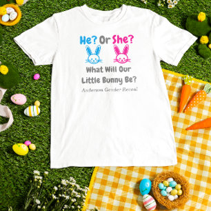 T-shirt för könsbestämning av liten kanin