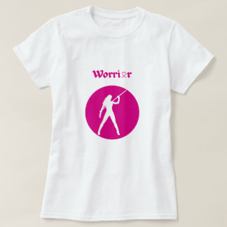 T-shirt för kvinnliga krigare mot bröstcancer i ro