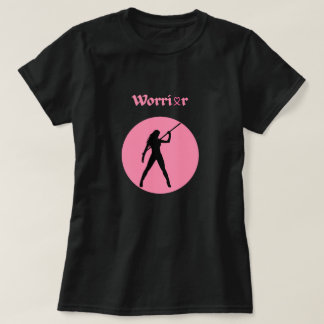 T-shirt för kvinnliga krigare mot bröstcancer i ro