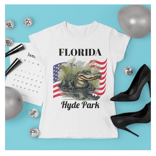T-shirt för kvinnor från Florida (Sun, Heat & Gator Energy)