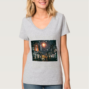 T-shirt för kvinnor i julafton