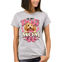 T-shirt för kvinnor i min hundmamma-era med söt ro