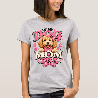 T-shirt för kvinnor i min hundmamma-era med söt ro
