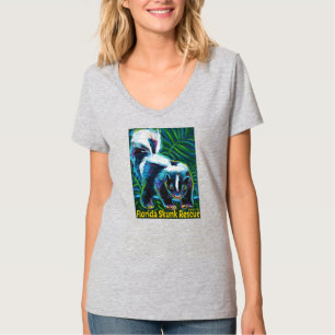 T-shirt för kvinnor i V-Nacke - alternativ design