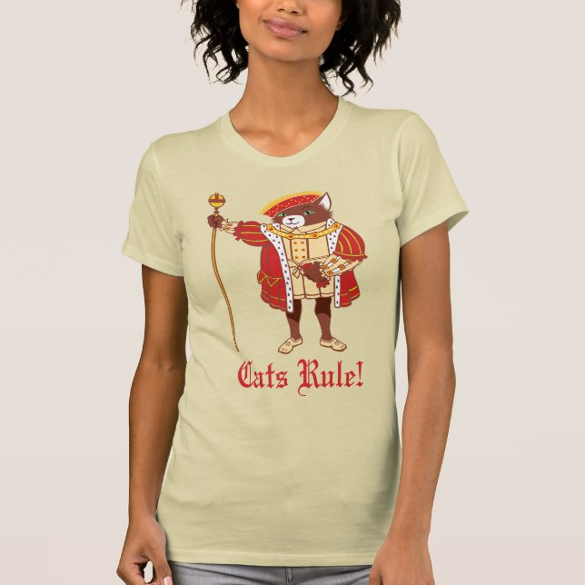 T-shirt för kvinnor - Katter härskar (Framsida)