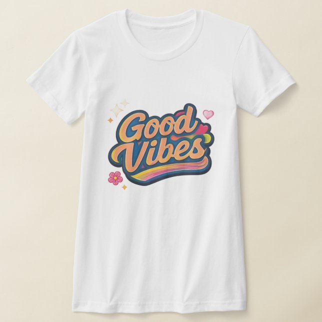 T-shirt för kvinnor med positiv energi (Laydown)