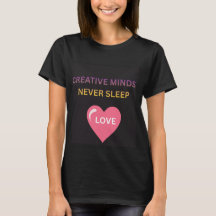 T-shirt för kvinnor med texten 'Kreativa sinnen so