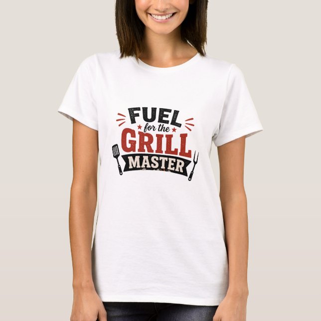 T-shirt för kvinnor som älskar grillning (Framsida)