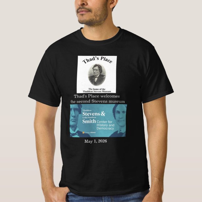 T-shirt för Lancaster Stevens Museum (Framsida)