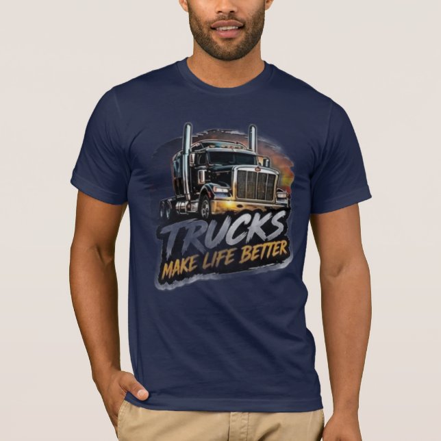 T-shirt för lastbilsälskare (Framsida)