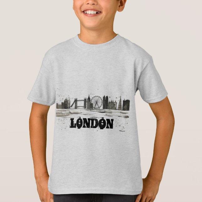T-shirt för Londonpojkar (Framsida)