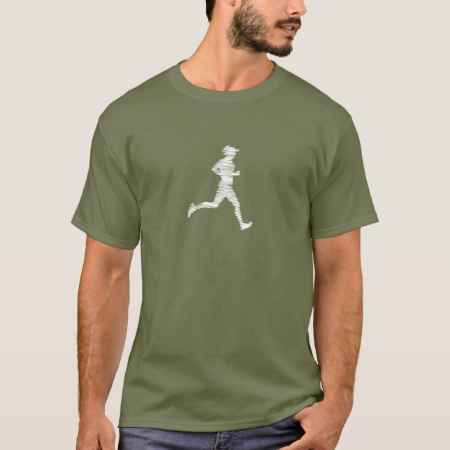 T-shirt för löpare, triatleter och löpande (Framsida)