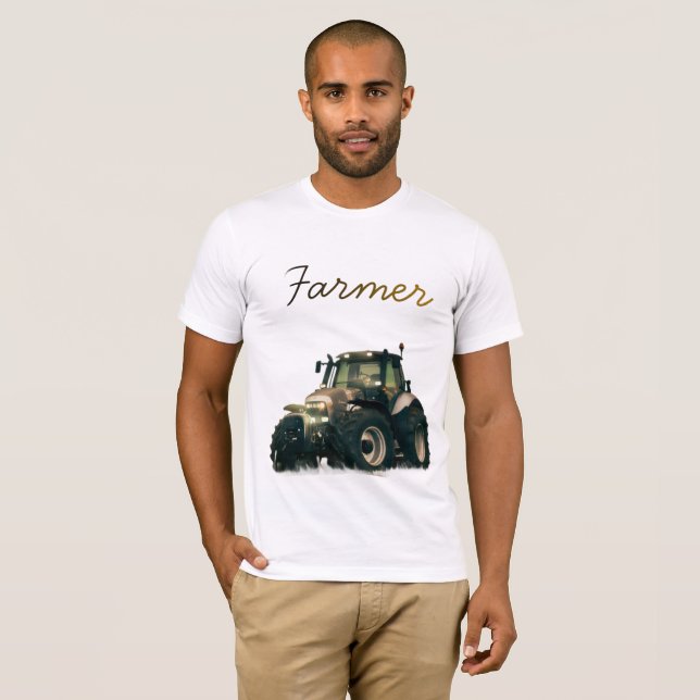 t-shirt för män (Hel framsida)