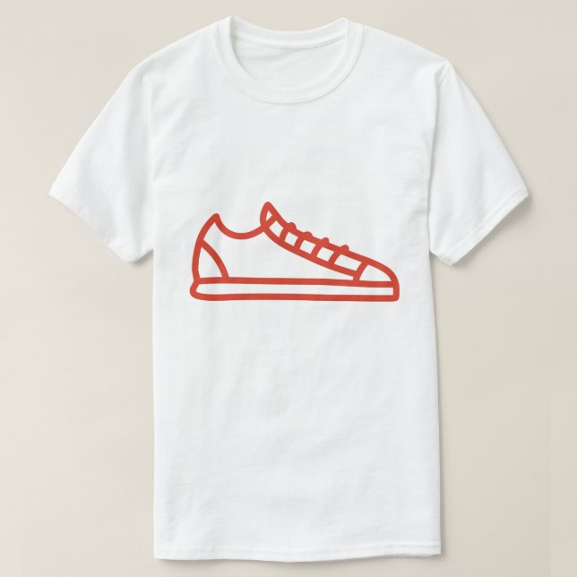 T-shirt för män logotyp skor  (Design framsida)