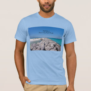 T-shirt för män med motiv från mitten av Shell Isl