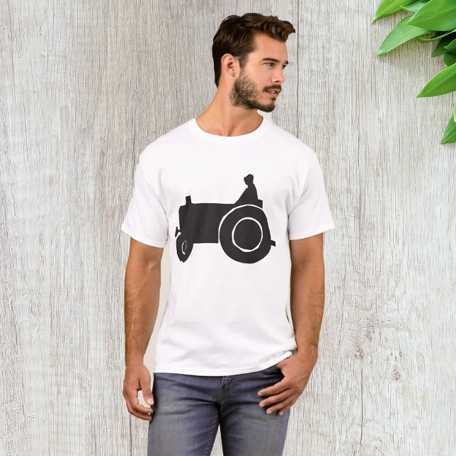 T-Shirt för män med traktorsilhuett (Skapare uppladdad)