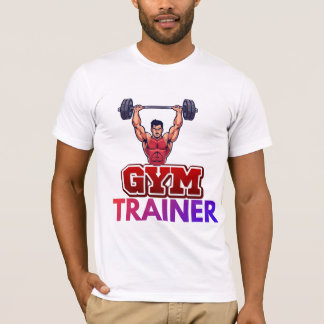 t-shirt för män och kvinnor som är gymtränare