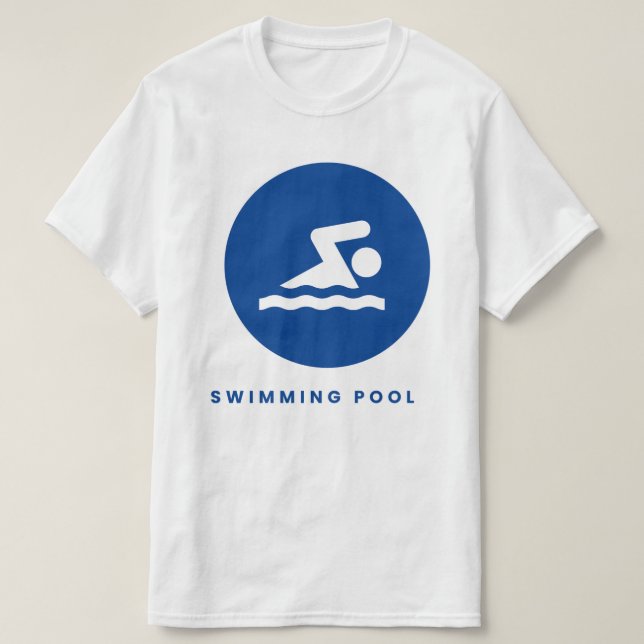 T-shirt för män pool  (Design framsida)