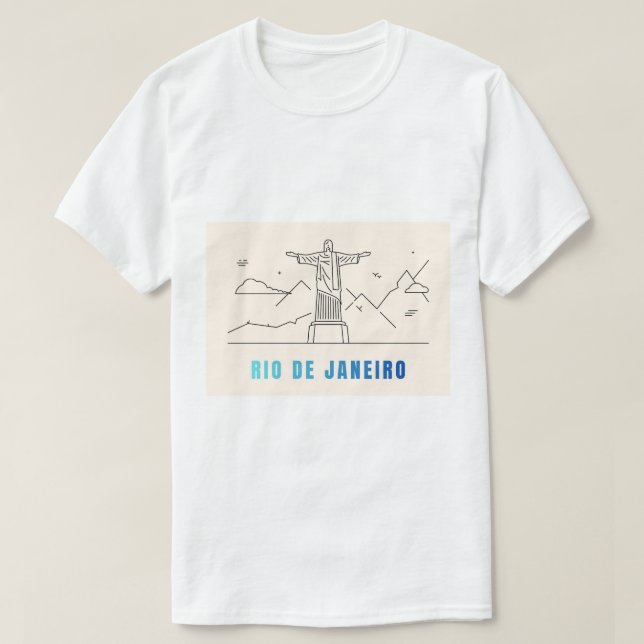 T-shirt för män rio de janeiro brasilien (Design framsida)