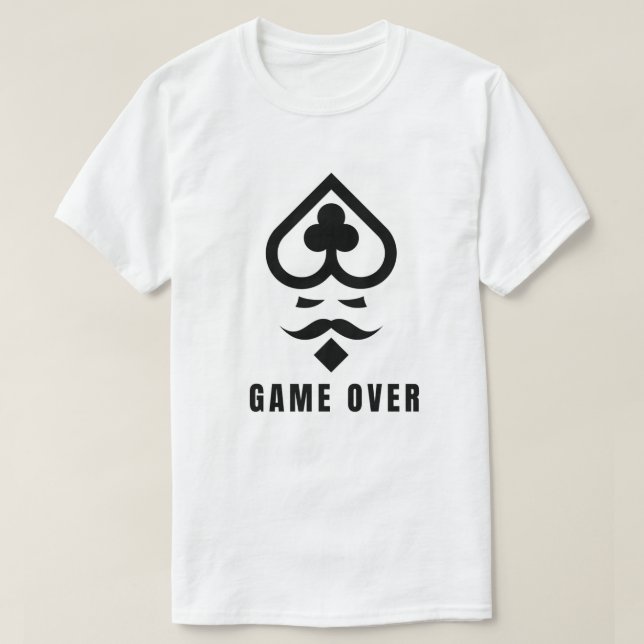 T-shirt för män spel ÖVER (Design framsida)